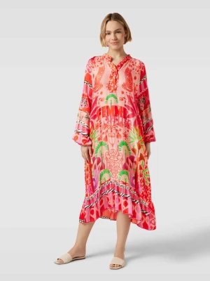 Sukienka tunikowa ze wzorem na całej powierzchni model ‘SMILE’ miss goodlife