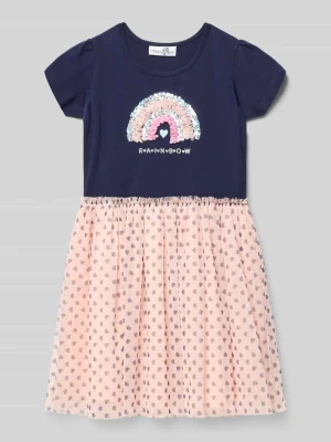 Sukienka w efekcie 2 w 1 z cekinami Happy Girls