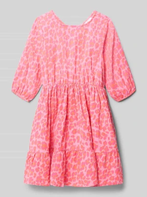 Sukienka w efekcie stopniowania z okrągłym dekoltem DANAMADE