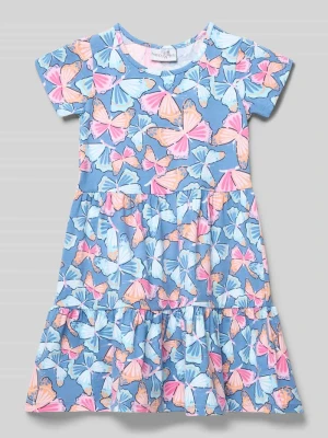 Sukienka w efekcie stopniowania z okrągłym dekoltem Happy Girls