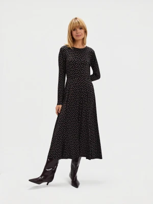 Sukienka w groszki z plisowanym dołem Top Secret