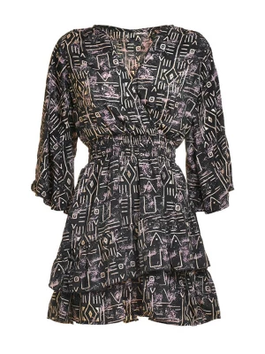 BLE Sukienka w kolorze czarnym ze wzorem rozmiar: onesize