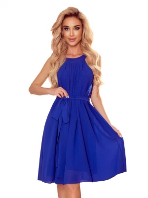 numoco Sukienka w kolorze kobaltowym rozmiar: M