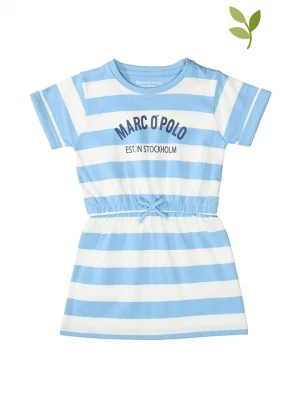 Marc O'Polo Junior Sukienka w kolorze niebiesko-białym rozmiar: 116/122