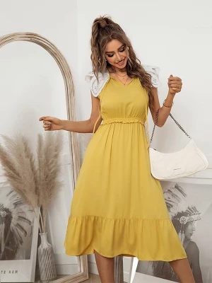 Pretty Summer Sukienka w kolorze żółtym rozmiar: XL
