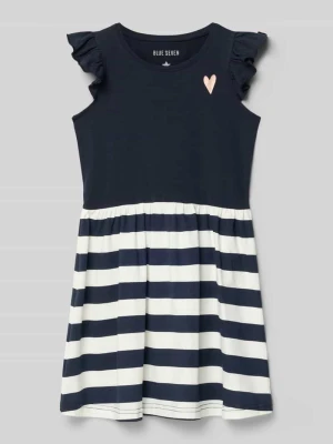 Sukienka z obszyciem falbanami BLUE SEVEN