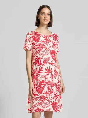 Sukienka w kroju relaxed fit z mieszanka wiskozy model 'Tara' ZABAIONE