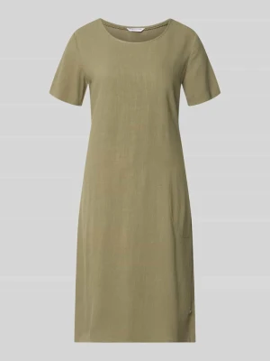 Sukienka w kroju relaxed fit z mieszanka wiskozy model 'Tara' ZABAIONE