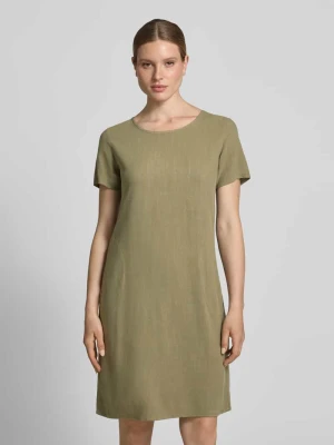 Sukienka w kroju relaxed fit z mieszanka wiskozy model 'Tara' ZABAIONE