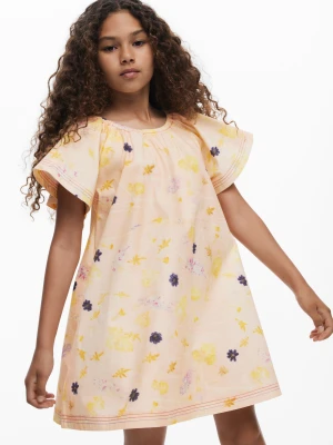 Sukienka w kwiaty z krótkim rękawem Desigual