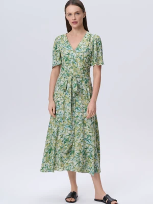 Sukienka w kwiaty z wiązanym paskiem Greenpoint
