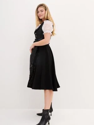Sukienka w ludowym stylu + fartuch (kompl. 2-częściowy) bonprix