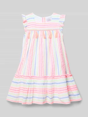 Sukienka we wzór na całej powierzchni z krótkimi rękawami DANAMADE