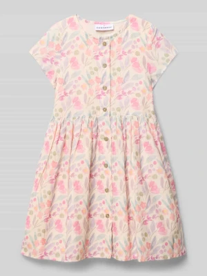 Sukienka we wzór na całej powierzchni z listwą guzikową DANAMADE