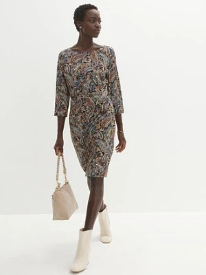 Sukienka we wzór paisley bonprix