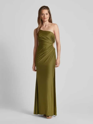 Sukienka wieczorowa na jedno ramię luxuar