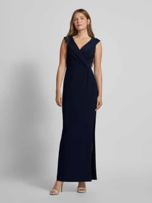 Zdjęcie produktu Sukienka wieczorowa o dopasowanym kroju z wiązanym detalem model ‘LEONIDAS’ Lauren Ralph Lauren