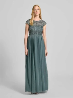 sukienka wieczorowa z perłowym haftem Christian Berg Cocktail