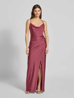 sukienka wieczorowa z marszczeniami V.M.