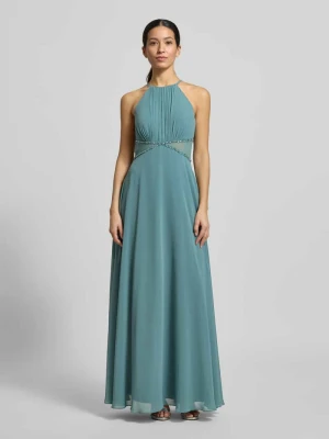 Sukienka wieczorowa o kroju regular fit z obszyciem ozdobnymi kamieniami Jake*s Cocktail