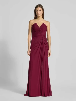 Sukienka wieczorowa o kroju regular fit z rozcięciem Mascara