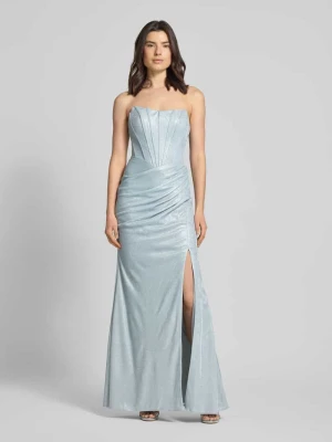 Sukienka wieczorowa o kroju slim fit z efektem błyszczącym Unique