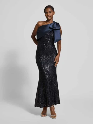 Sukienka wieczorowa o kroju slim fit z ozdobną kokardą model ‘Delta’ Forever New
