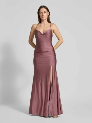 sukienka wieczorowa z rozporkiem Mascara