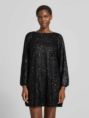 Sukienka wieczorowa o lejącym kroju z cekinowym obszyciem model ‘NAJA’ Vero Moda