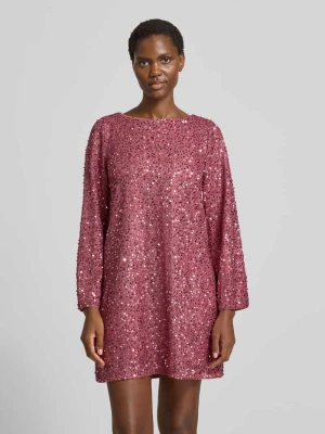 Sukienka wieczorowa o lejącym kroju z cekinowym obszyciem model ‘NAJA’ Vero Moda