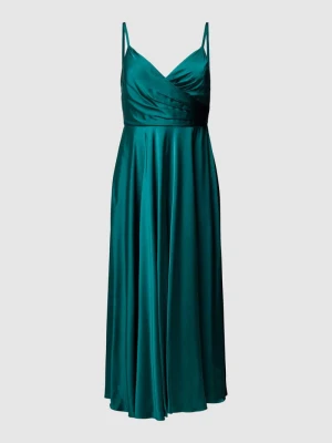 Sukienka wieczorowa PLUS SIZE w stylu kopertowym My Mascara Curves