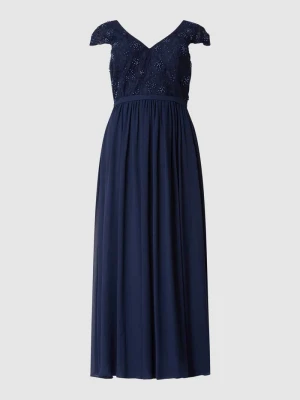 Sukienka wieczorowa PLUS SIZE z koronki i szyfonu My Mascara Curves