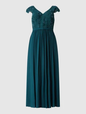 Sukienka wieczorowa PLUS SIZE z koronki i szyfonu My Mascara Curves