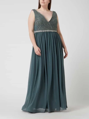 Sukienka wieczorowa PLUS SIZE z tiulu i szyfonu My Mascara Curves