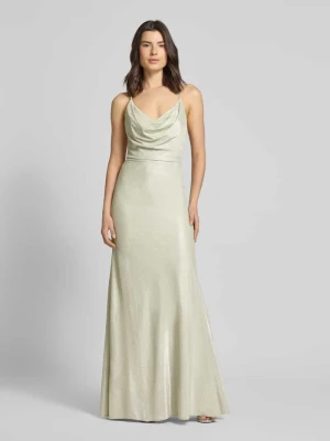 Sukienka wieczorowa w błyszczącym wykończeniu Unique