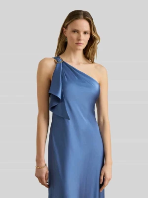 Sukienka wieczorowa w linii A z falbankami Lauren Ralph Lauren