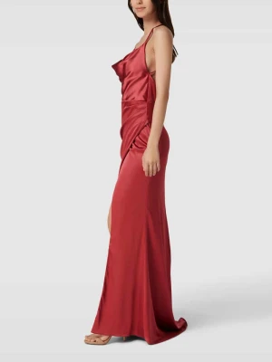 Sukienka wieczorowa w stylu kopertowym Laona