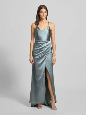 Sukienka wieczorowa w stylu kopertowym Laona