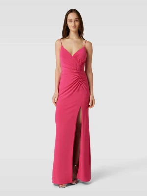 Sukienka wieczorowa w stylu kopertowym LUXUAR FASHION