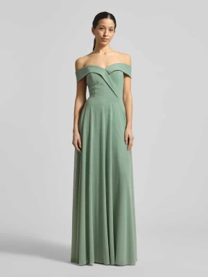 Sukienka wieczorowa w stylu odkrytych ramion TROYDEN COLLECTION