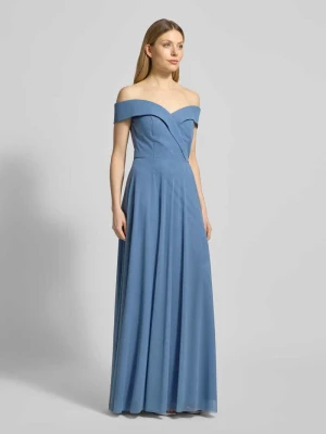 Sukienka wieczorowa w stylu odkrytych ramion TROYDEN COLLECTION