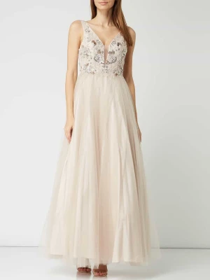 Sukienka wieczorowa z aplikacjami z cekinami Unique