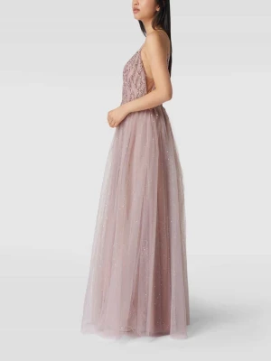 Sukienka wieczorowa z błyszczącym efektem Mascara