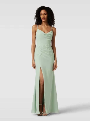 Sukienka wieczorowa z bocznym marszczeniem luxuar