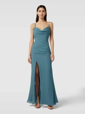 Sukienka wieczorowa z bocznym marszczeniem luxuar