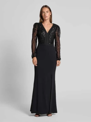 Sukienka wieczorowa z cekinowym obszyciem Lipsy