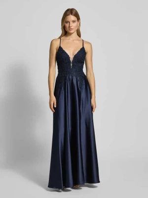 Sukienka wieczorowa z dekoltem w kształcie serca luxuar