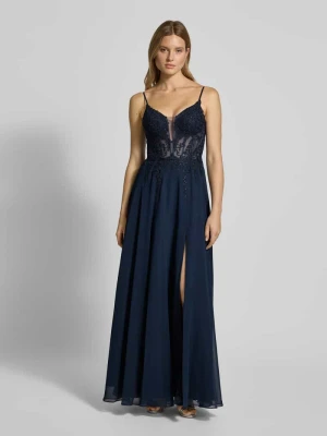 Sukienka wieczorowa z dekoltem w kształcie serca luxuar