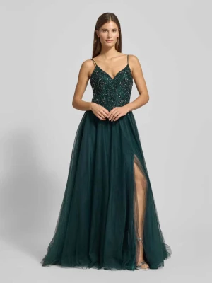 Sukienka wieczorowa z dekoltem w kształcie serca luxuar