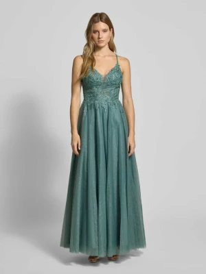 Sukienka wieczorowa z dekoltem w kształcie serca luxuar